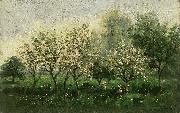 Charles Francois Daubigny Apple Trees in Blossom oil painting on canvas